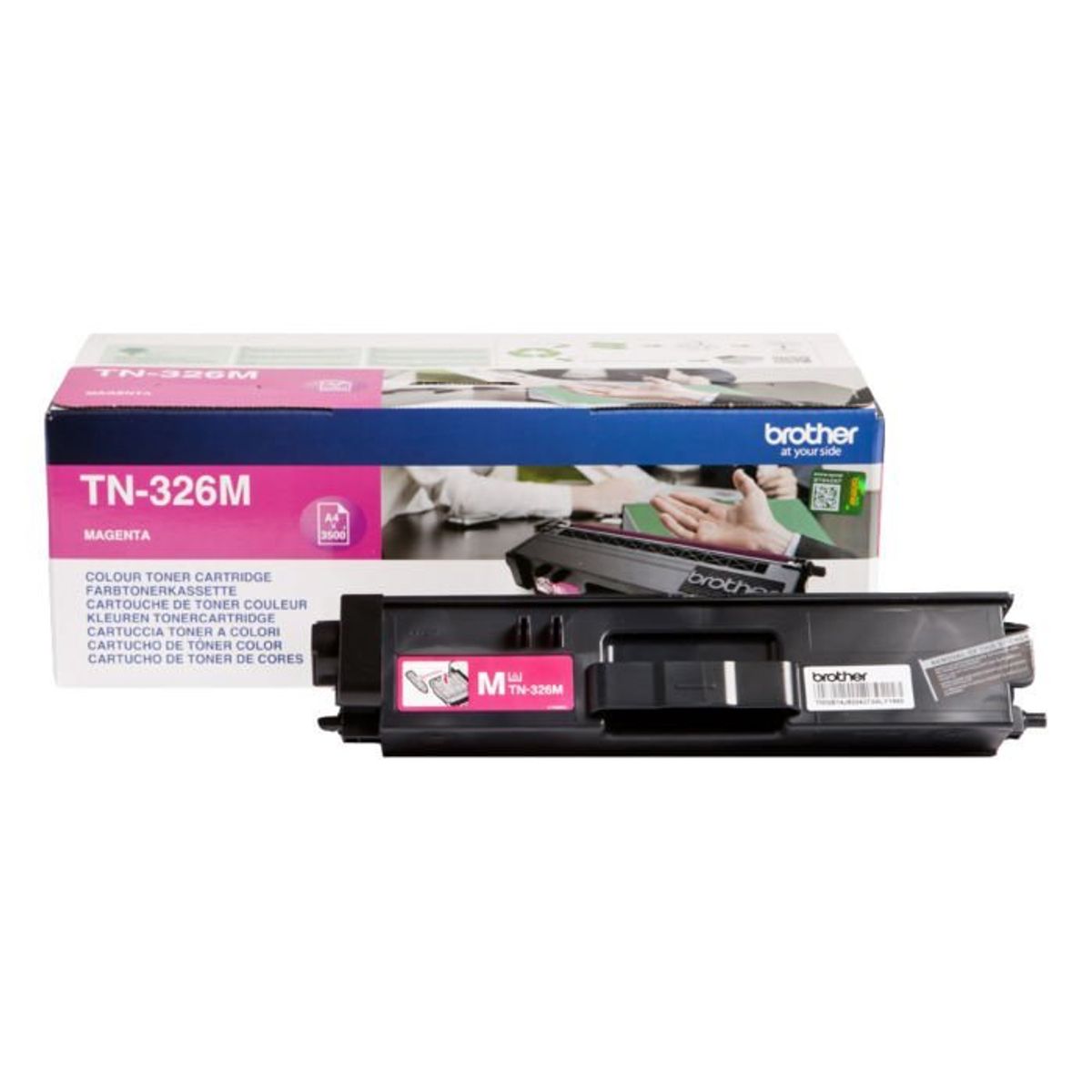 Brother TN-326M Magenta Lasertoner, 3.500 sider