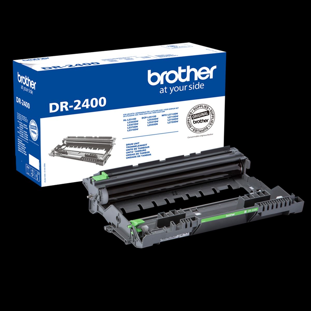 Brother DR-2400 Sort Tromle, 12.000 sider