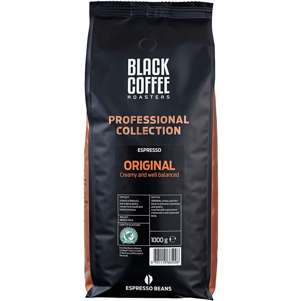 Black Coffee Roasters Original kaffe 1 kg Hele bønner