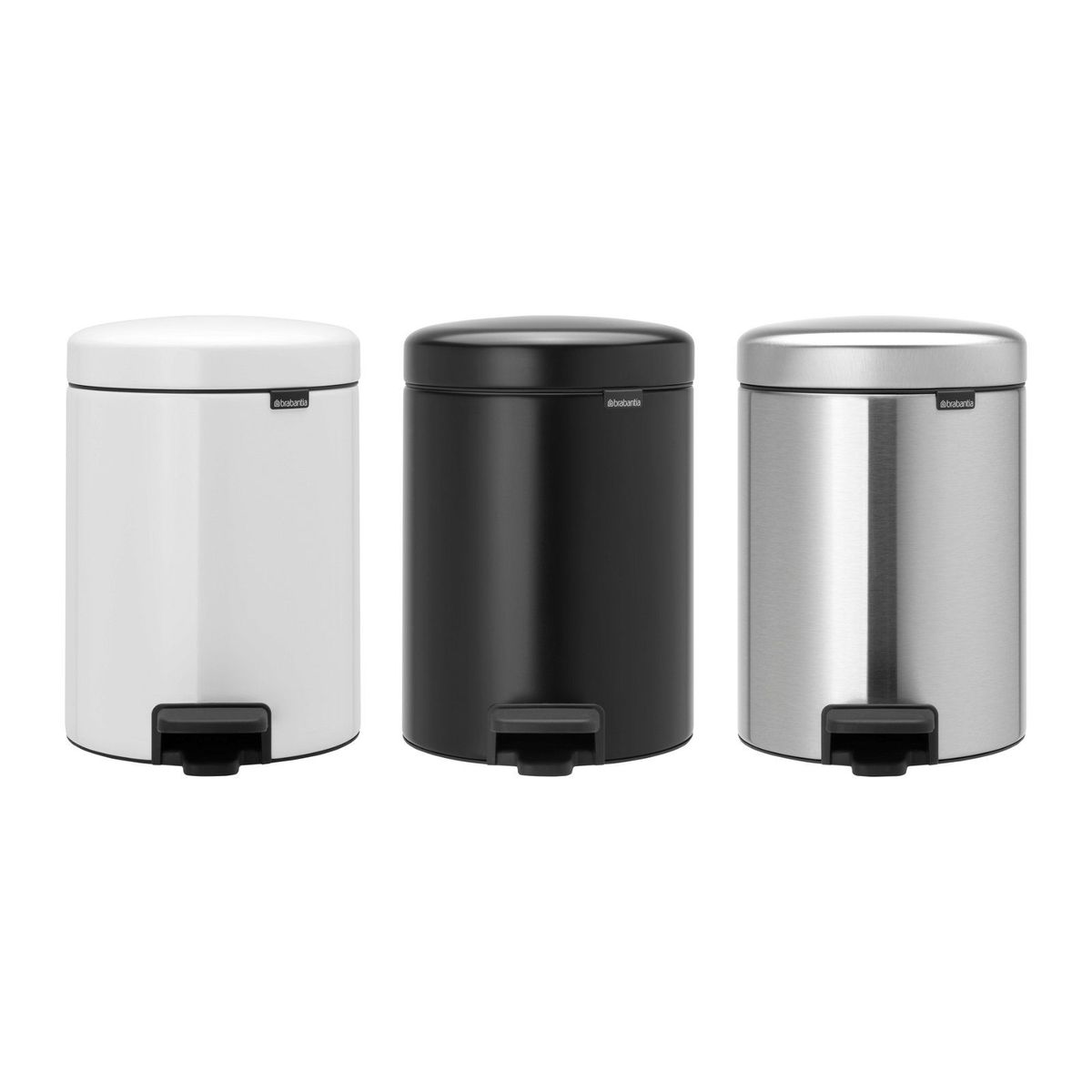 Brabantia NewIcon pedalspand 5L Platinum