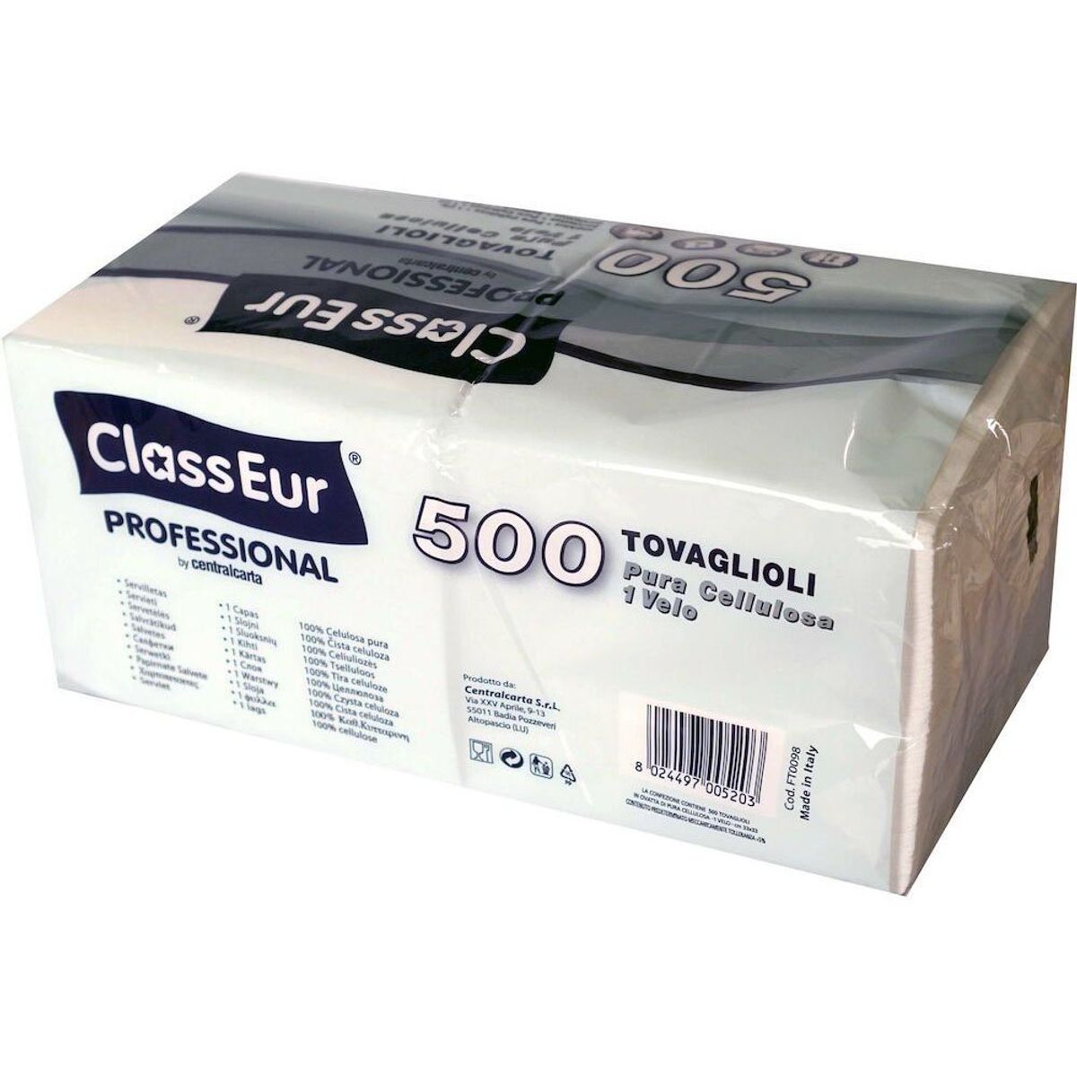 ClassEur Professional servietter 33x33cm 1-lags 500stk