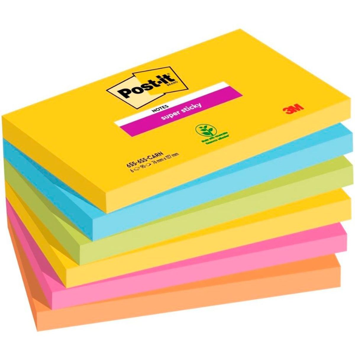 Post-it Super Sticky Rio notes 76x127mm