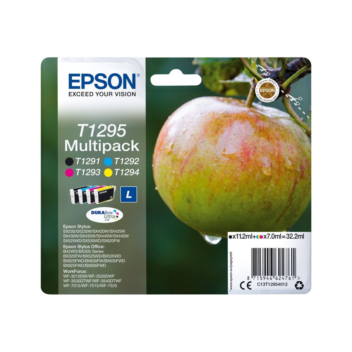 Epson T1295 C13T12954012 Multipak Blækpatron, 32,2 ml