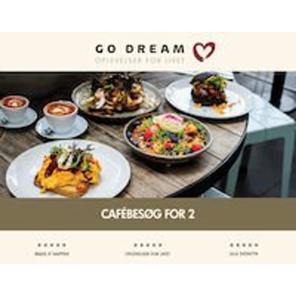 GoDream gavekort cafébesøg