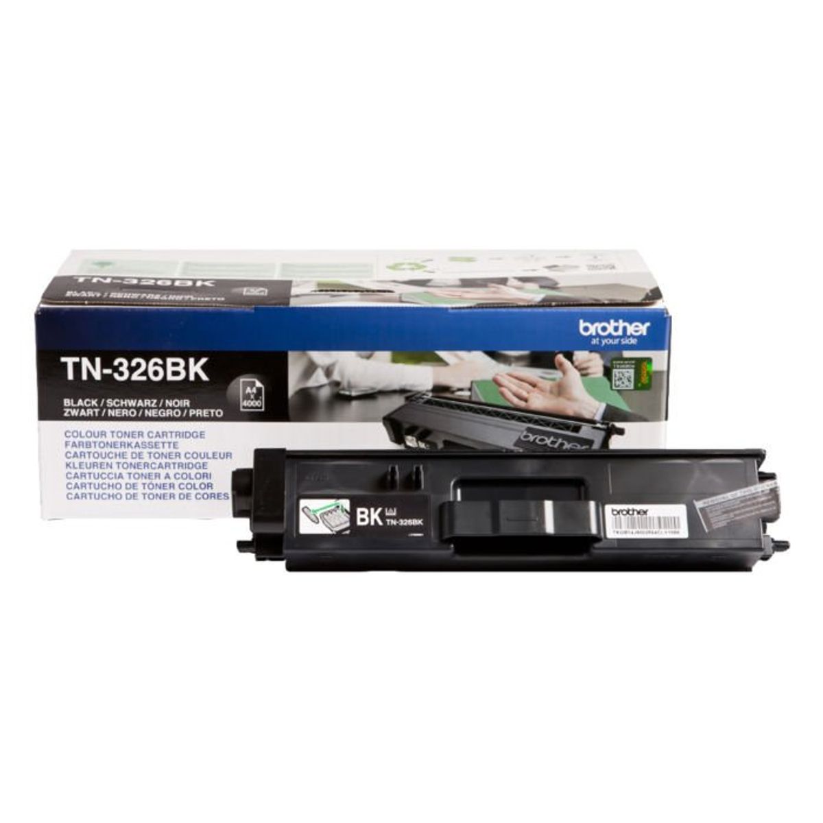 Brother TN-326BK Sort Lasertoner, 4.000 sider