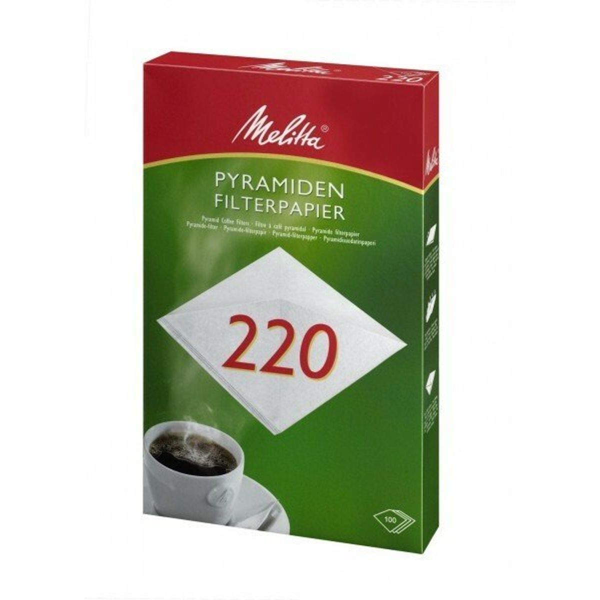 Pyramidefilter nr. 220 hvid