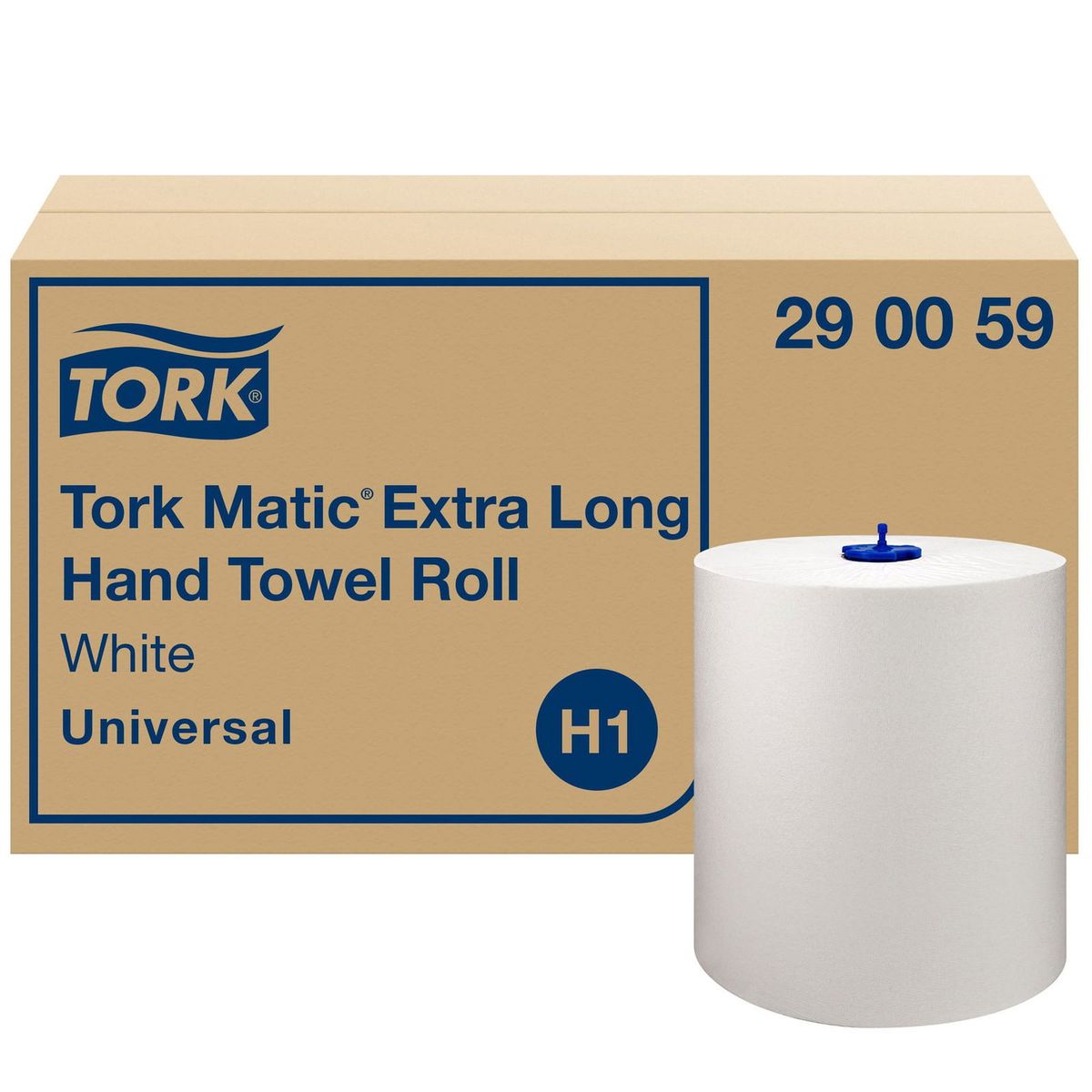 Tork 290059 Matic Universal H1 håndklæderulle hvid 6ruller