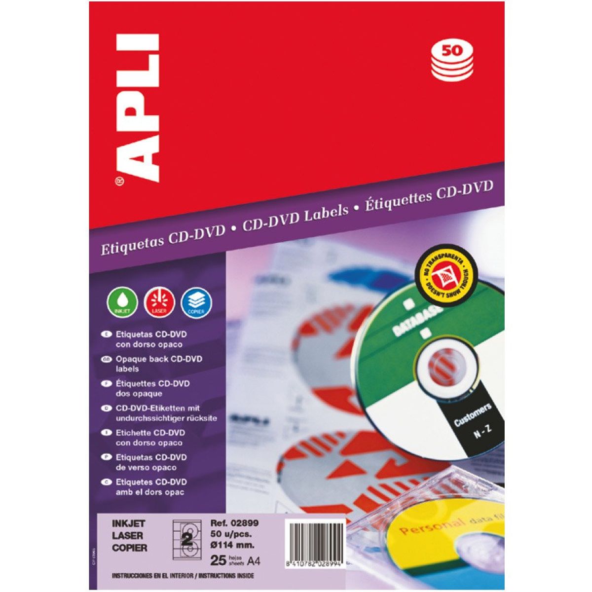 Apli CD/DVD etiketter