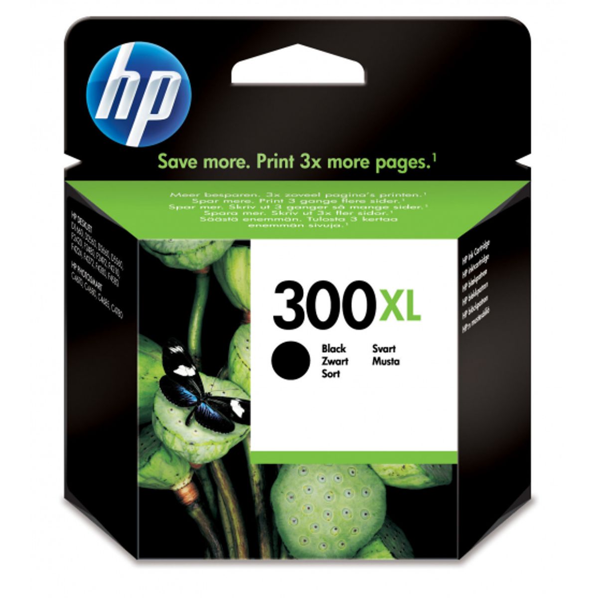 HP 300XL CC641EE Sort Blækpatron, 600 sider