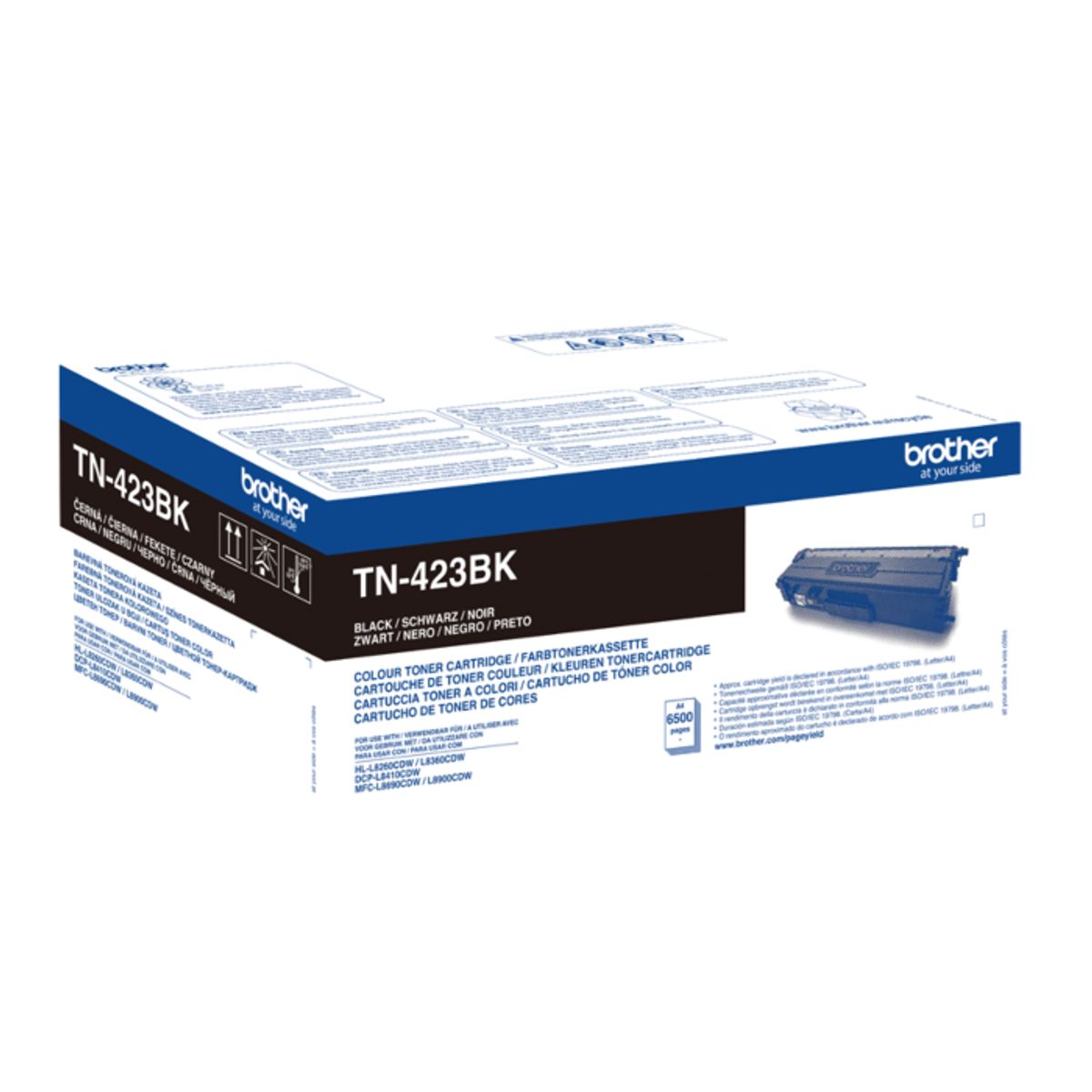 Brother TN-423BK Sort Lasertoner, 6.500 sider