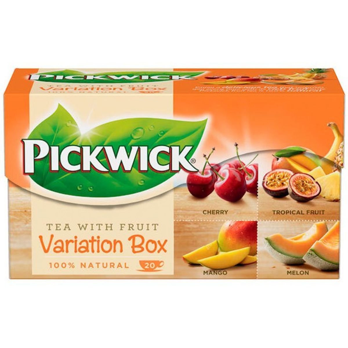 Pickwick te 20 stk Kirsebær, Mango, Melon & Tropisk frugt