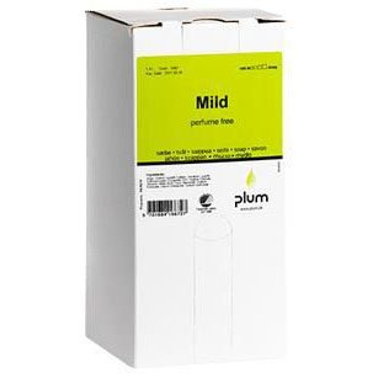 Plum Mild håndsæbe refill u/parfume 1,4 l