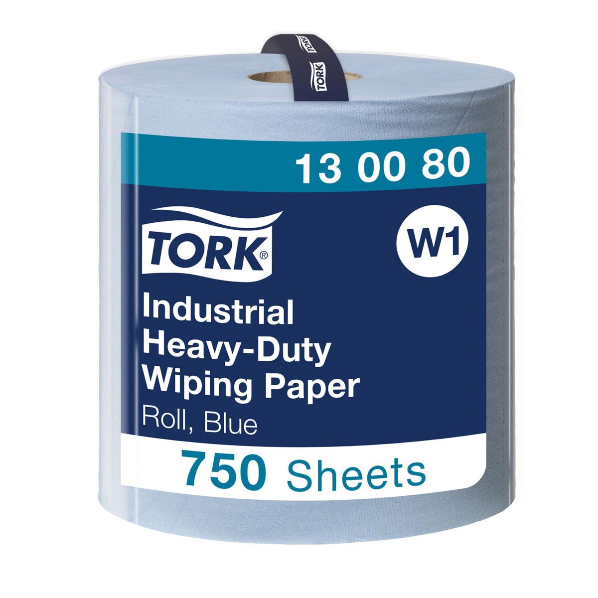 Tork 130080 Industri W1 3lags aftørringspapir blå