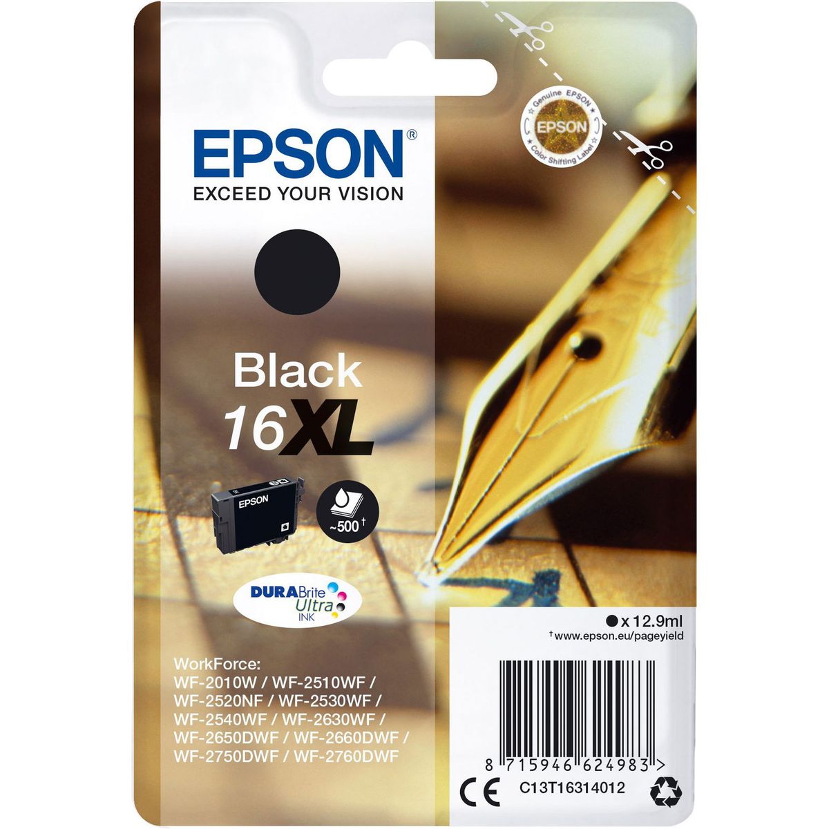 Epson 16XL blækpatron black