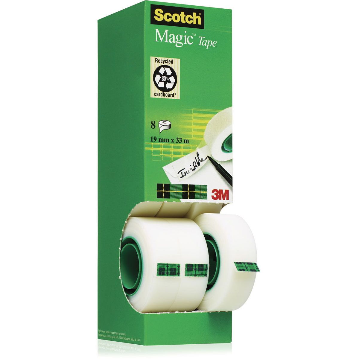 Scotch Magic 810 tape 19mmx33m hvid 8rl