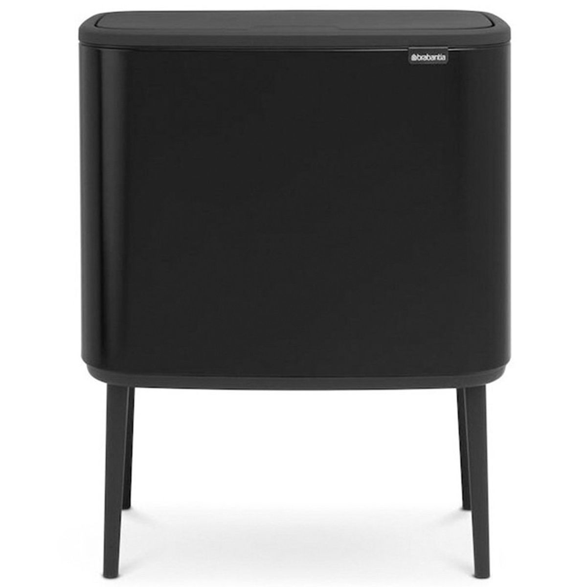 Brabantia BO vippelågsspand 3x11 ltr matt black