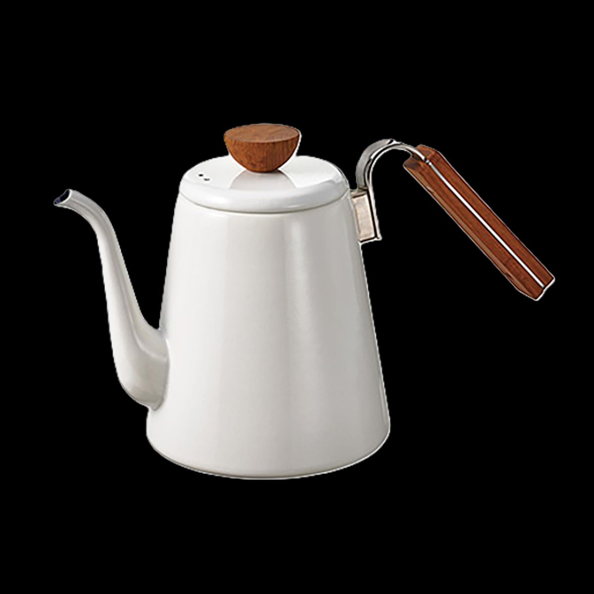 Hario Bona Drip Kettle V60 hvid/træ 0.8l