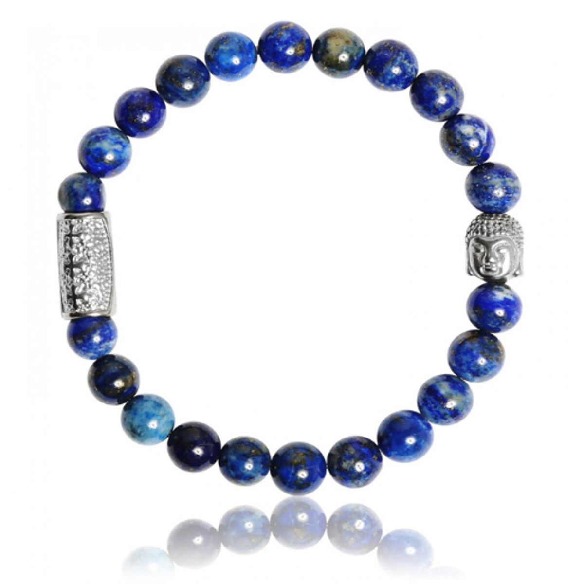 Lapis Lazuli armbånd med Buddha