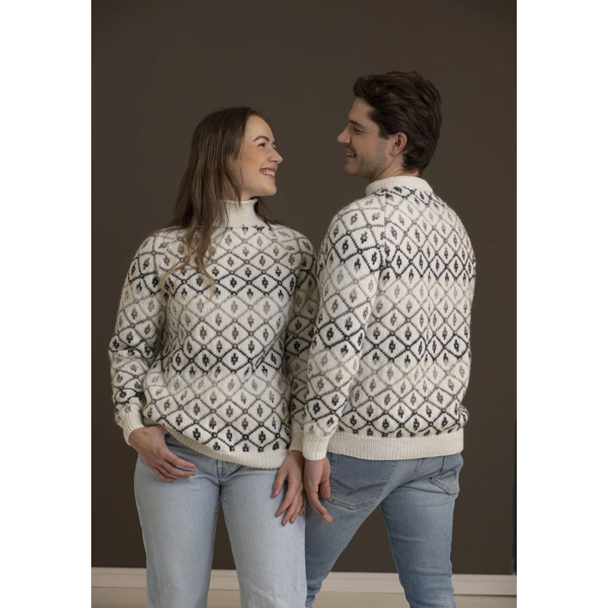 "Vintage" Genser - Viking Design 2338-6B Kit - XS-XXXL - Viking Eco Highland Wool, fra Viking