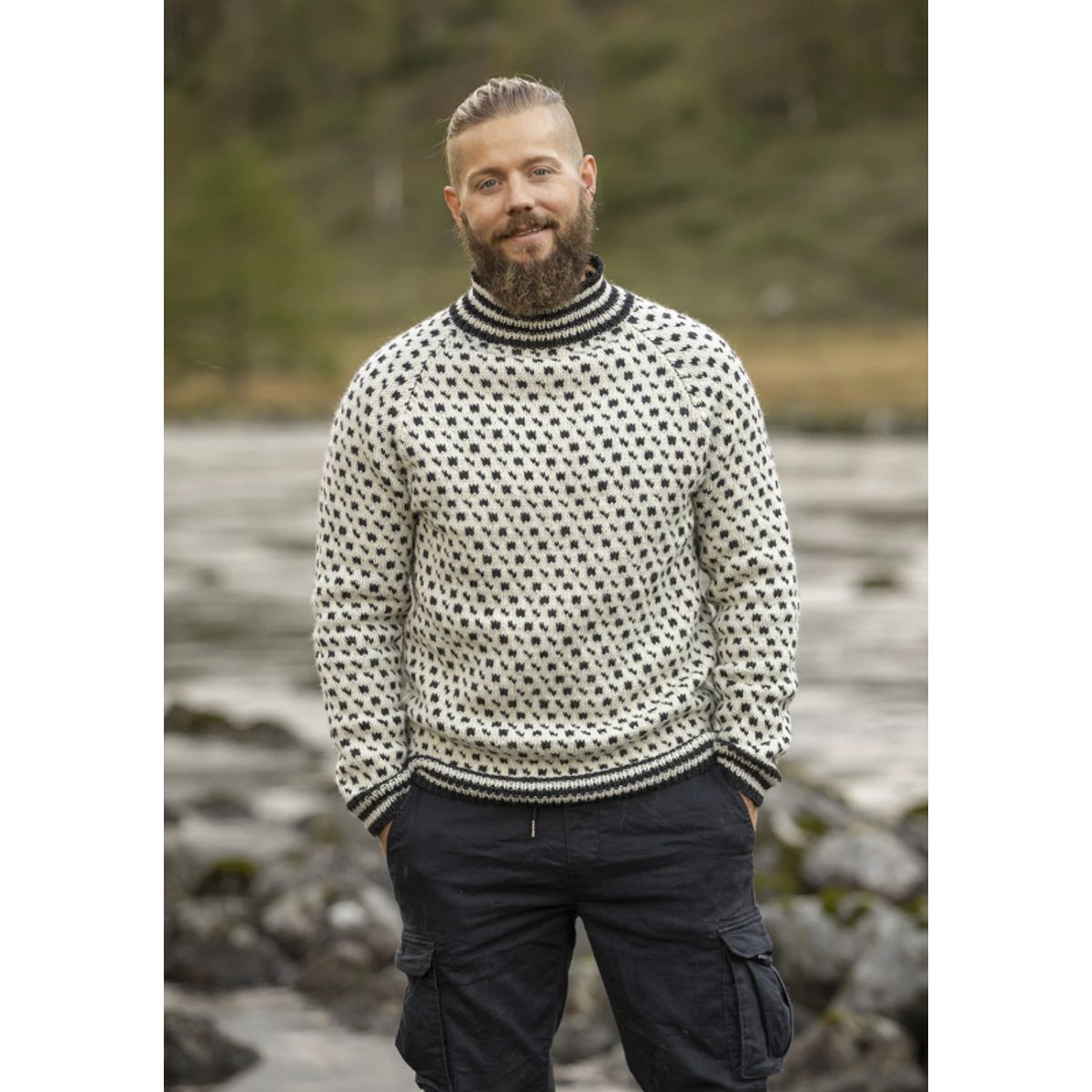 "Elvar" Islænder - Viking Design 2336-1 Kit - XS-XXL - Viking Eco Highland Wool, fra Viking