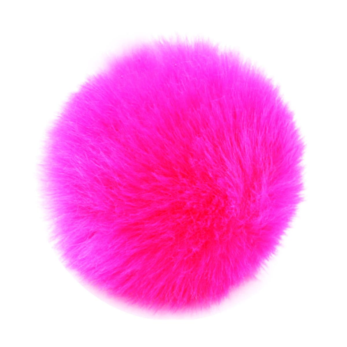 Pompom Akryl 60 mm - Pink, fra Diverse