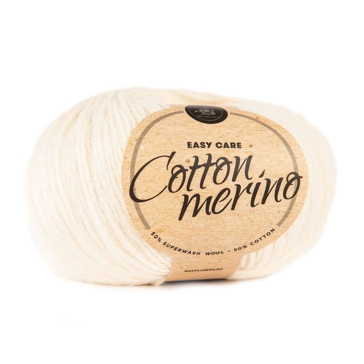 Mayflower Easy care cotton merino melange, Natur 01, fra Mayflower