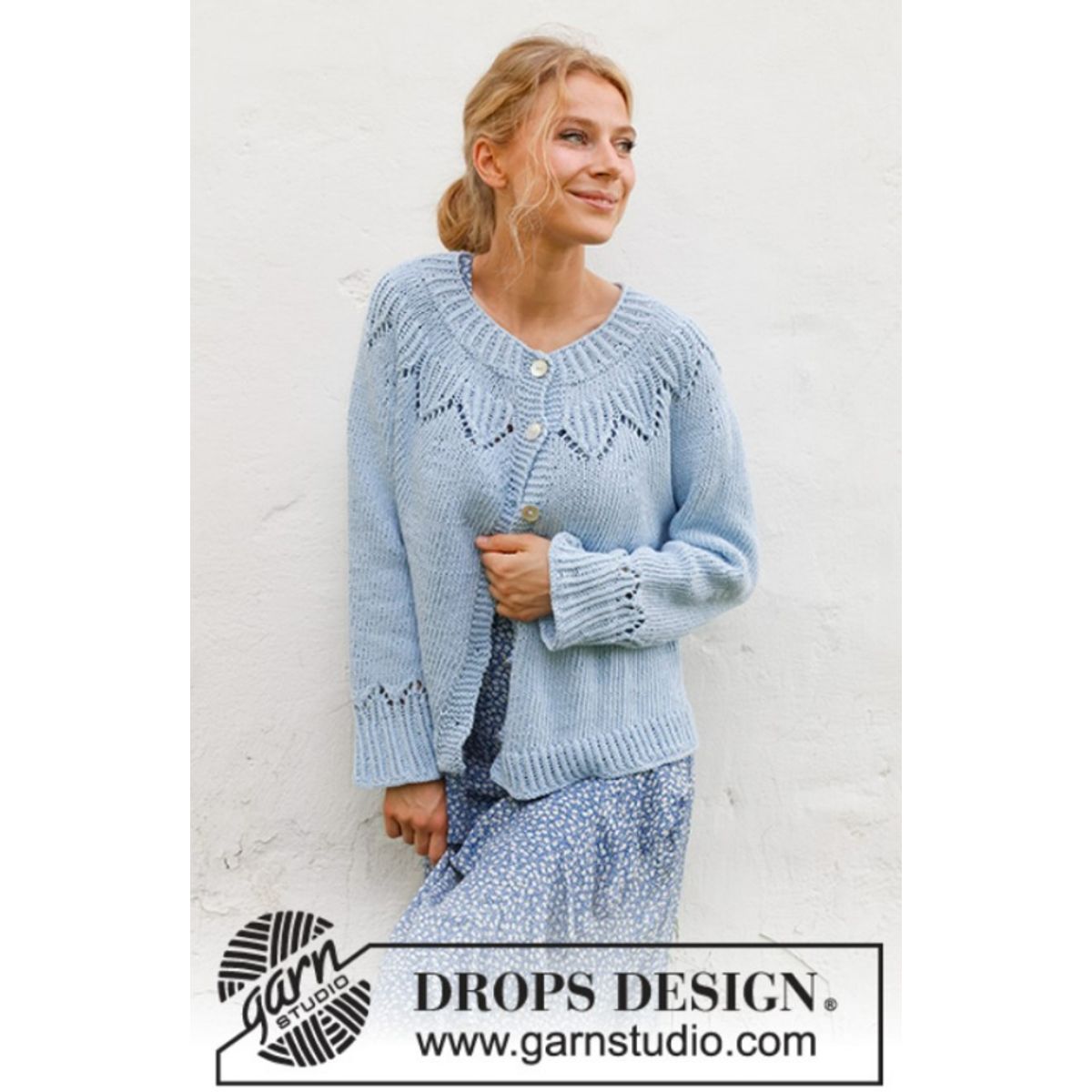 230-17 Echo Mountain Cardigan by DROPS Design, fra Viking