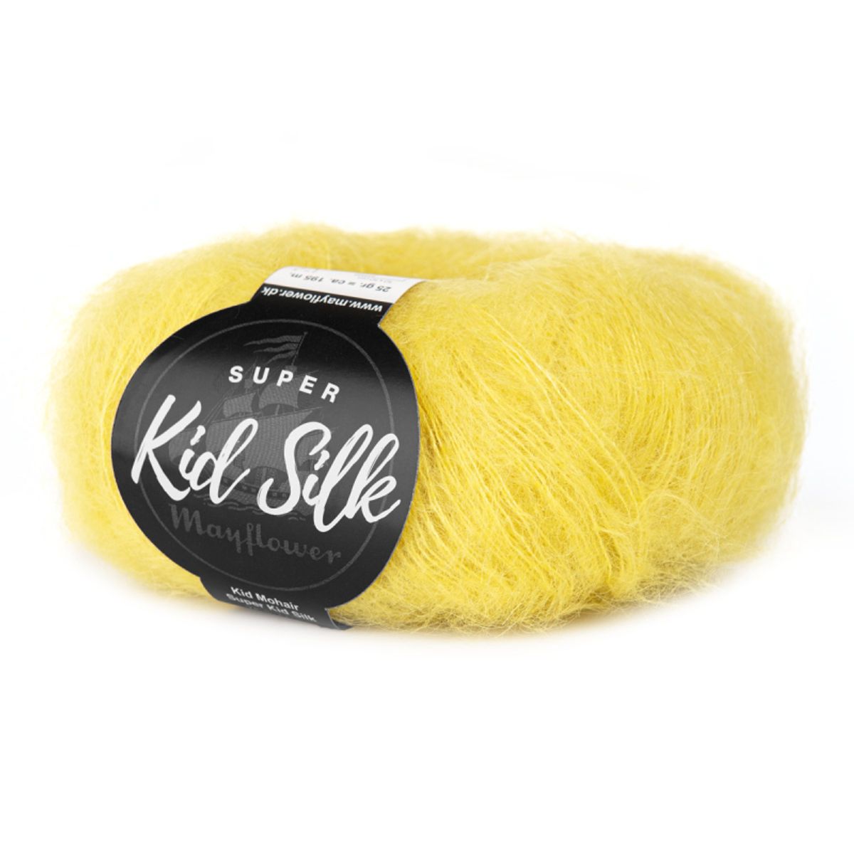 Mayflower Super Kid Silk - Varm Oliven 63, Mohair/Silk, fra Mayflower