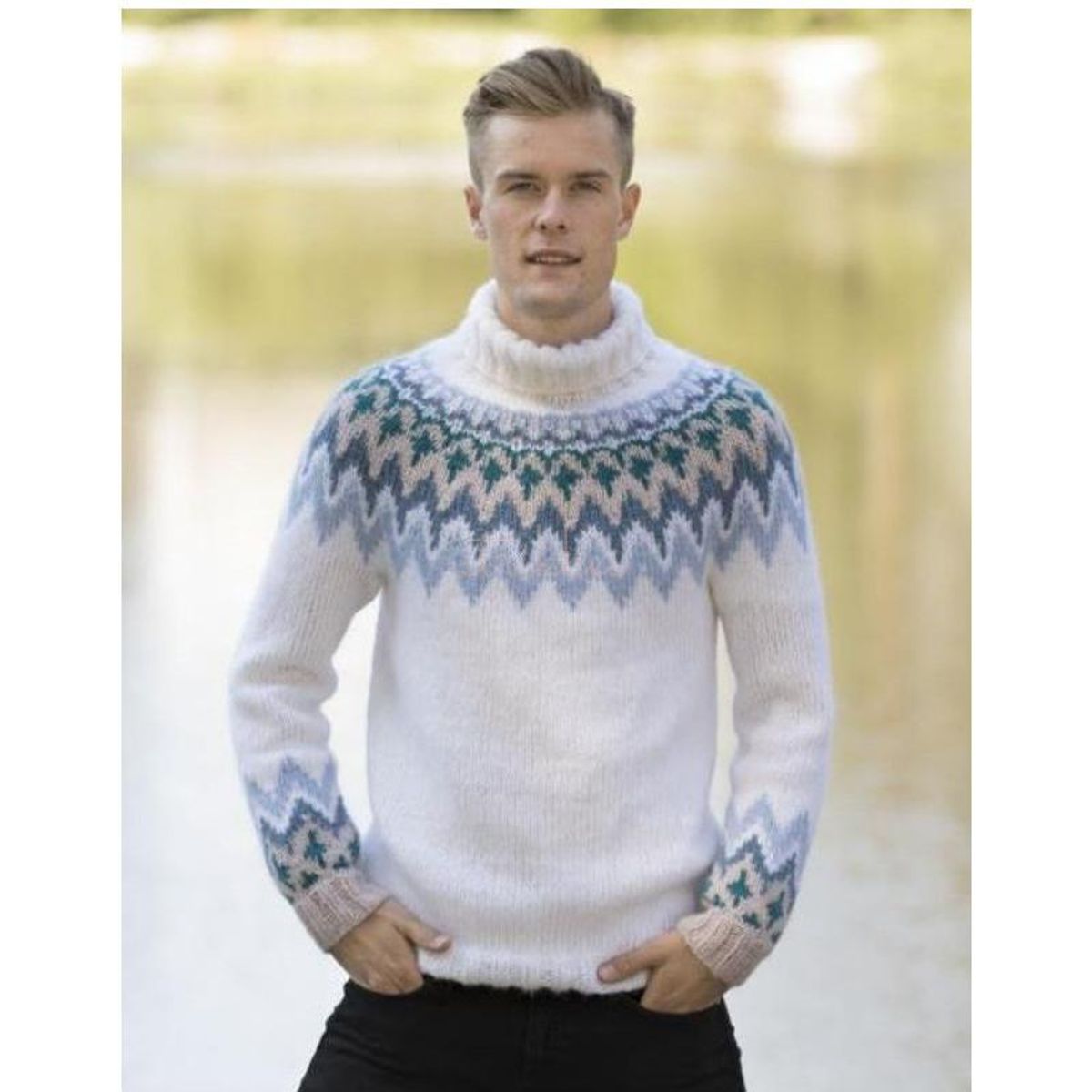 "Kathrine" Genser - Viking Design 1812-1H Kit - XS-XXL - Viking Alpaca Bris, fra Viking