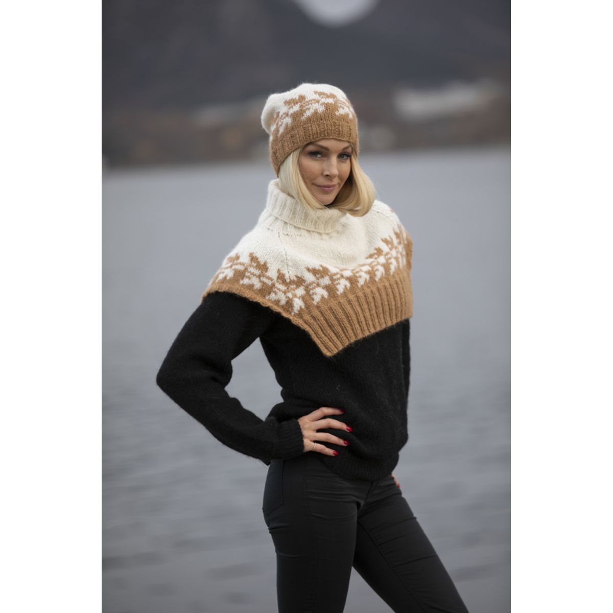 "Lykke" Hals og hue - Viking Design 2033-8 Kit - Dame - Viking Alpaca Bris, fra Viking