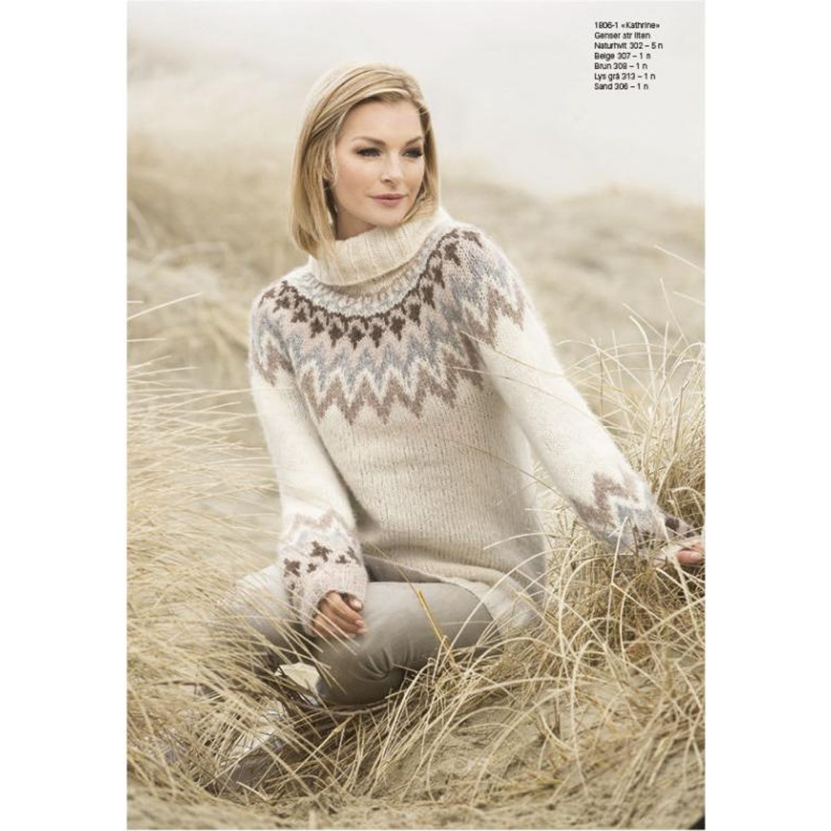 "Kathrine" Genser - Viking Design 1806-1 Kit - XS-XXL - Viking Alpaca Bris, fra Viking