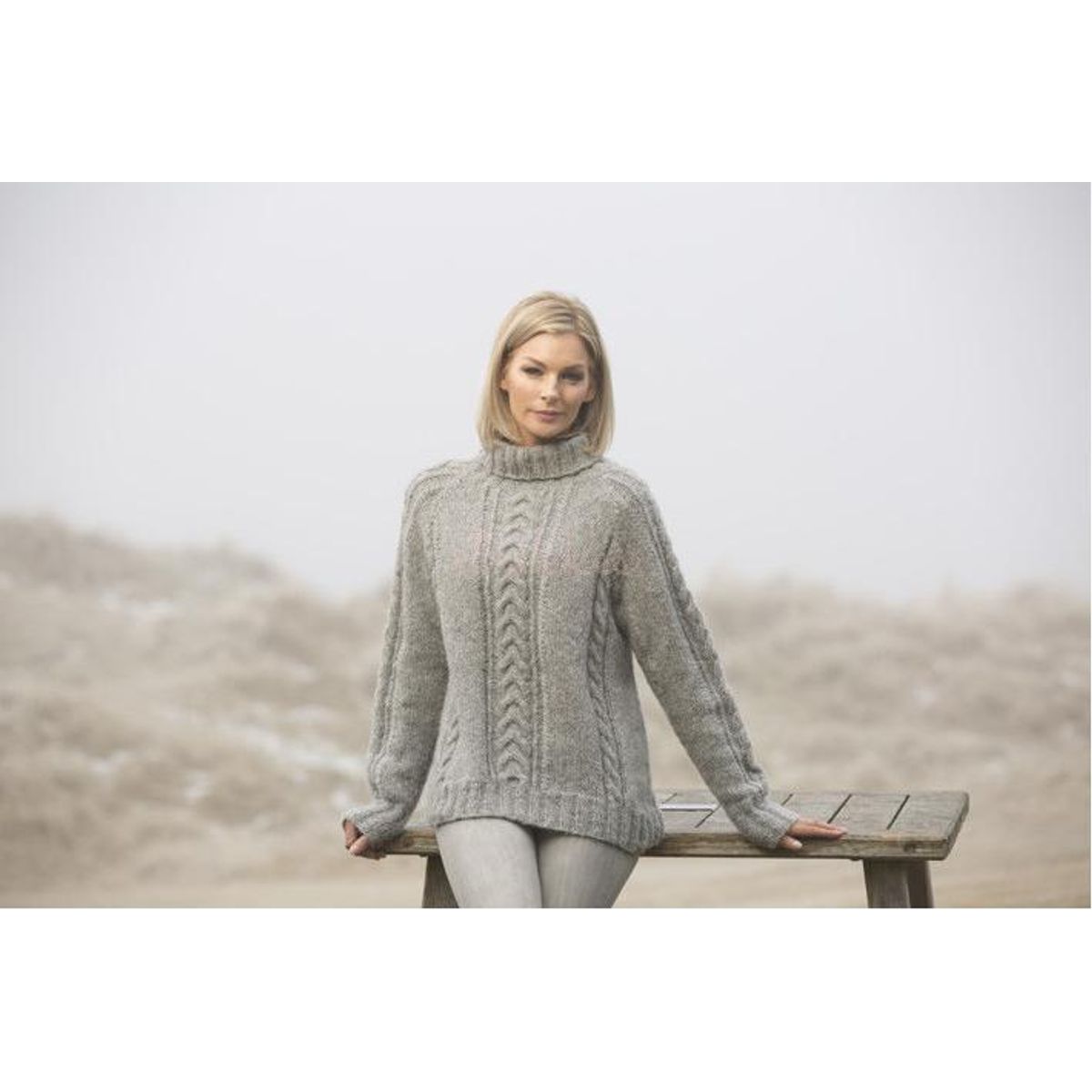 "Rim" Genser - Viking Design 1807-3 Kit - S-XL - Viking Alpaca Bris, fra Viking