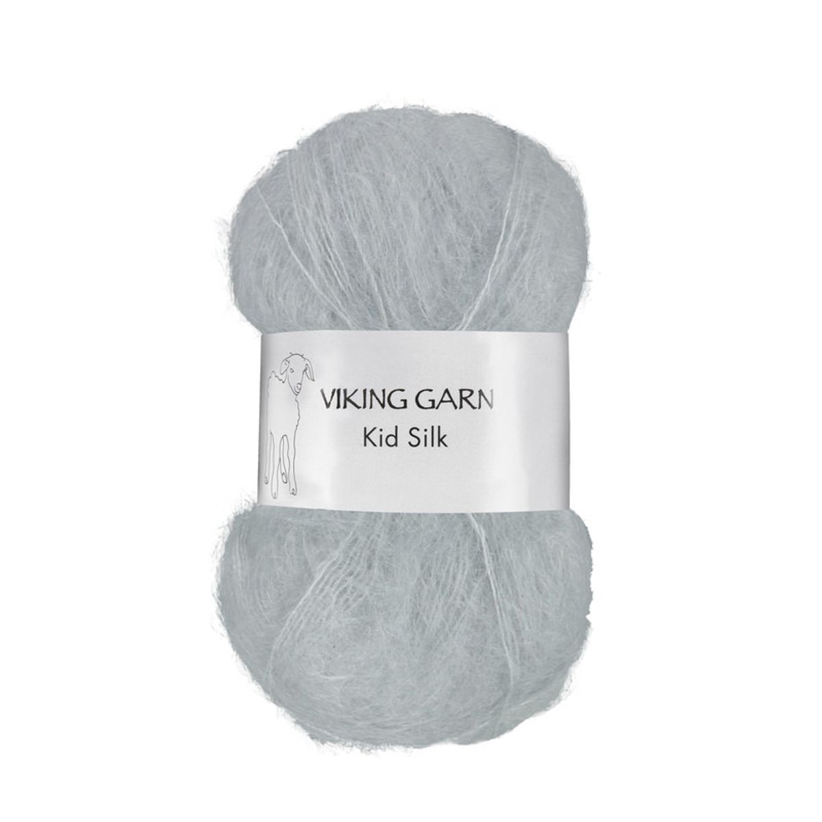 Viking Kid Silk 312 Perlegrå, Mohair/Silk, fra Viking