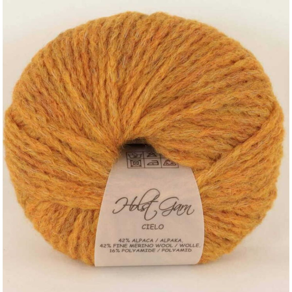 Holst Garn Cielo - 17 Chanterelle, 42% Baby Alpaca/42% Superfine Merino/16% Polyamid, fra Holst Garn