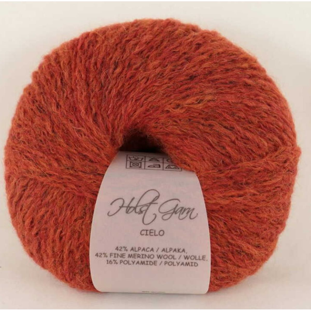 Holst Garn Cielo - 20 Rust, 42% Baby Alpaca/42% Superfine Merino/16% Polyamid, fra Holst Garn