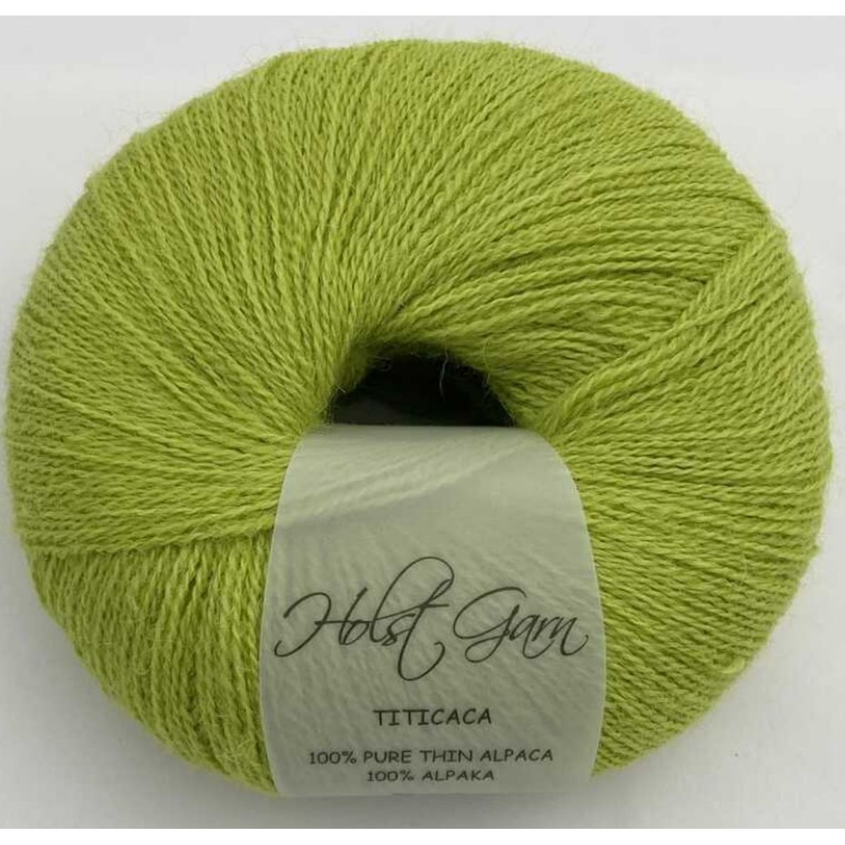 Holst Garn Titicaca - 08 Wasabi, 100% Tynd Alpaca, fra Holst Garn