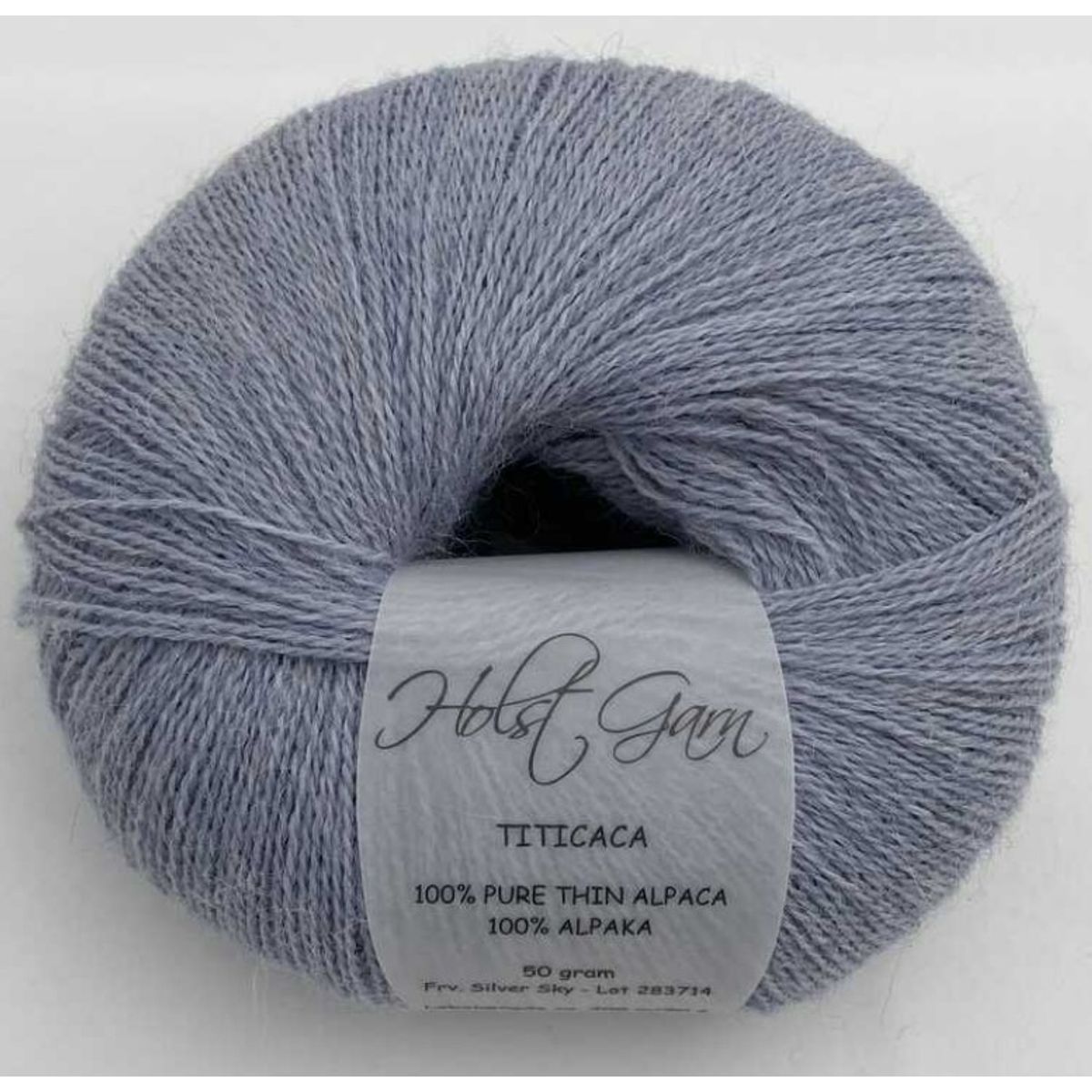 Holst Garn Titicaca - 17 Silver Sky, 100% Tynd Alpaca, fra Holst Garn