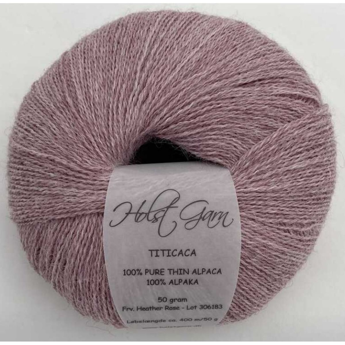 Holst Garn Titicaca - 24 Heather Rose, 100% Tynd Alpaca, fra Holst Garn