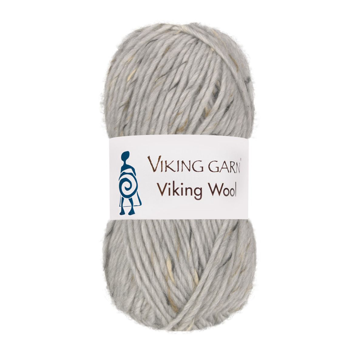 Viking Wool 501 Hvid tweed, Uldgarn, fra Viking