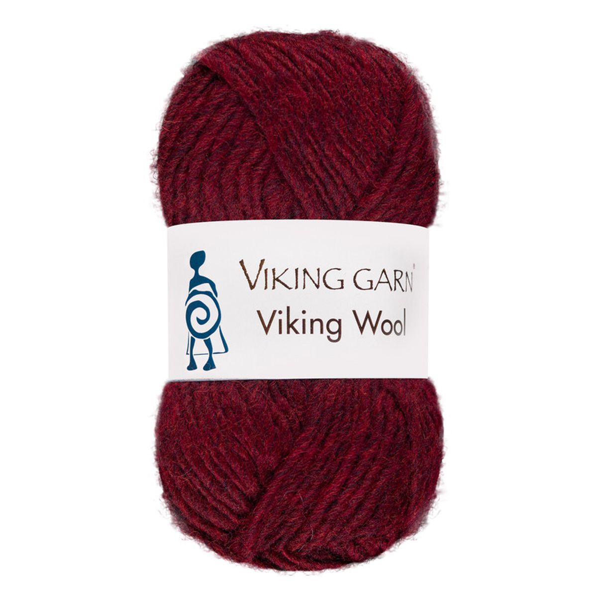 Viking Wool 555 Mørk Rød, Uldgarn, fra Viking