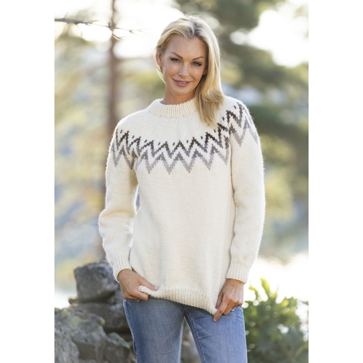 "Tonny" genser- Viking Design 2330-1A Kit - XS-XXL - Viking Wool , fra Viking