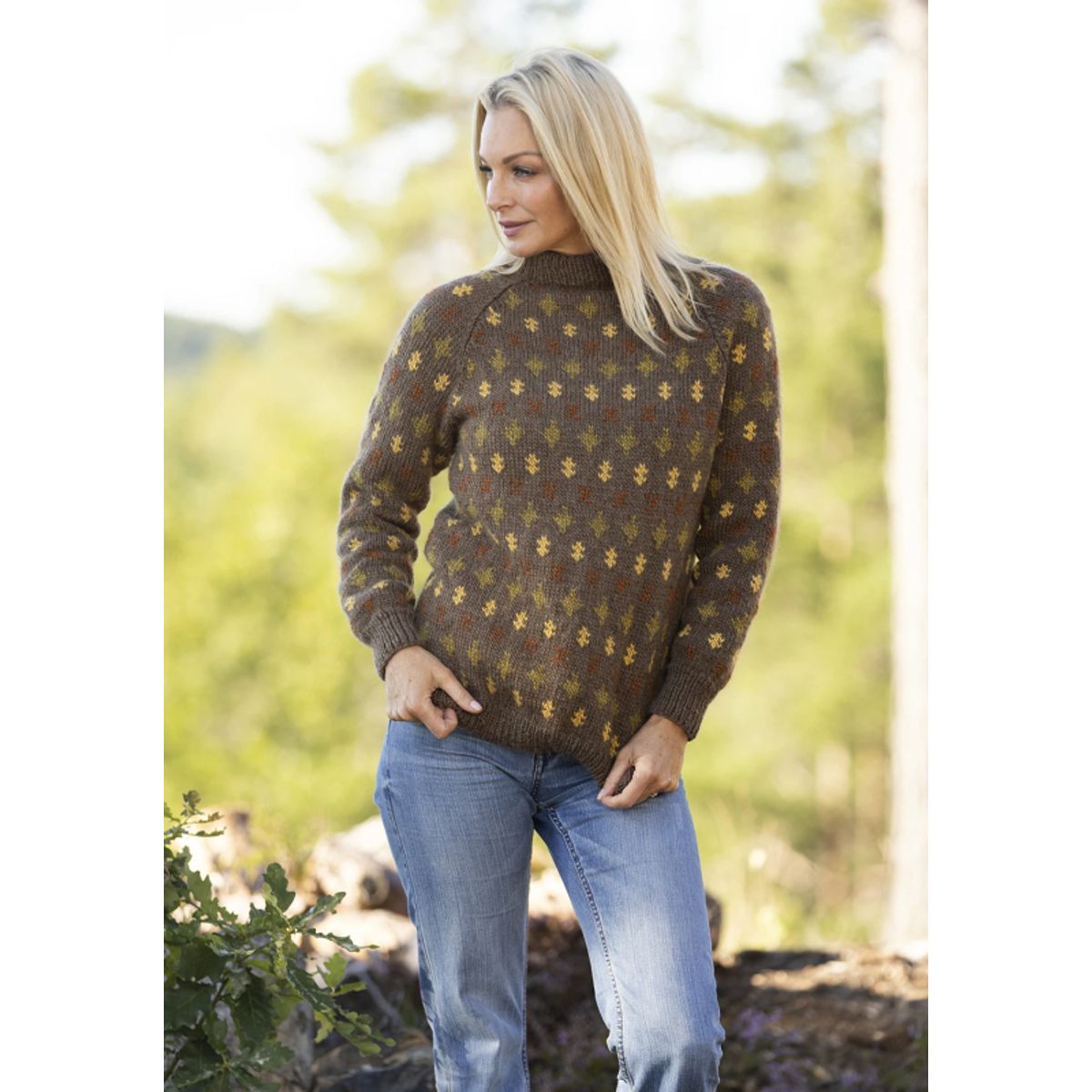 "Prudie" genser- Viking Design 2330-7A Kit - XS-XXL - Viking Wool , fra Viking