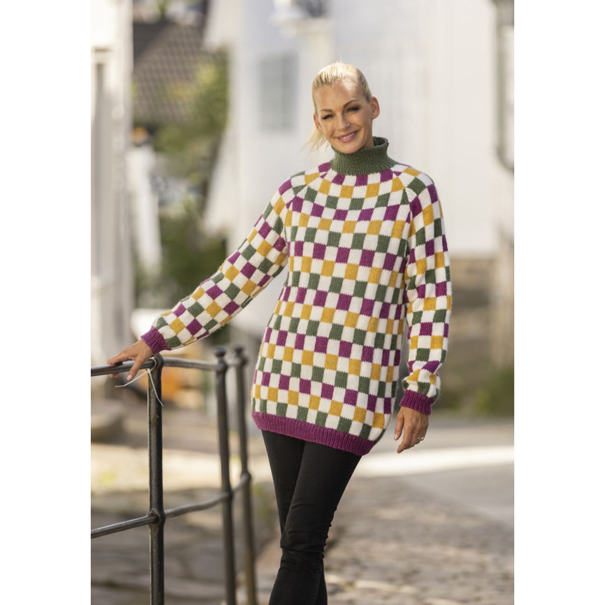 "Demelza" genser- Viking Design 2331-8 Kit - S-XL - Viking Wool, fra Viking