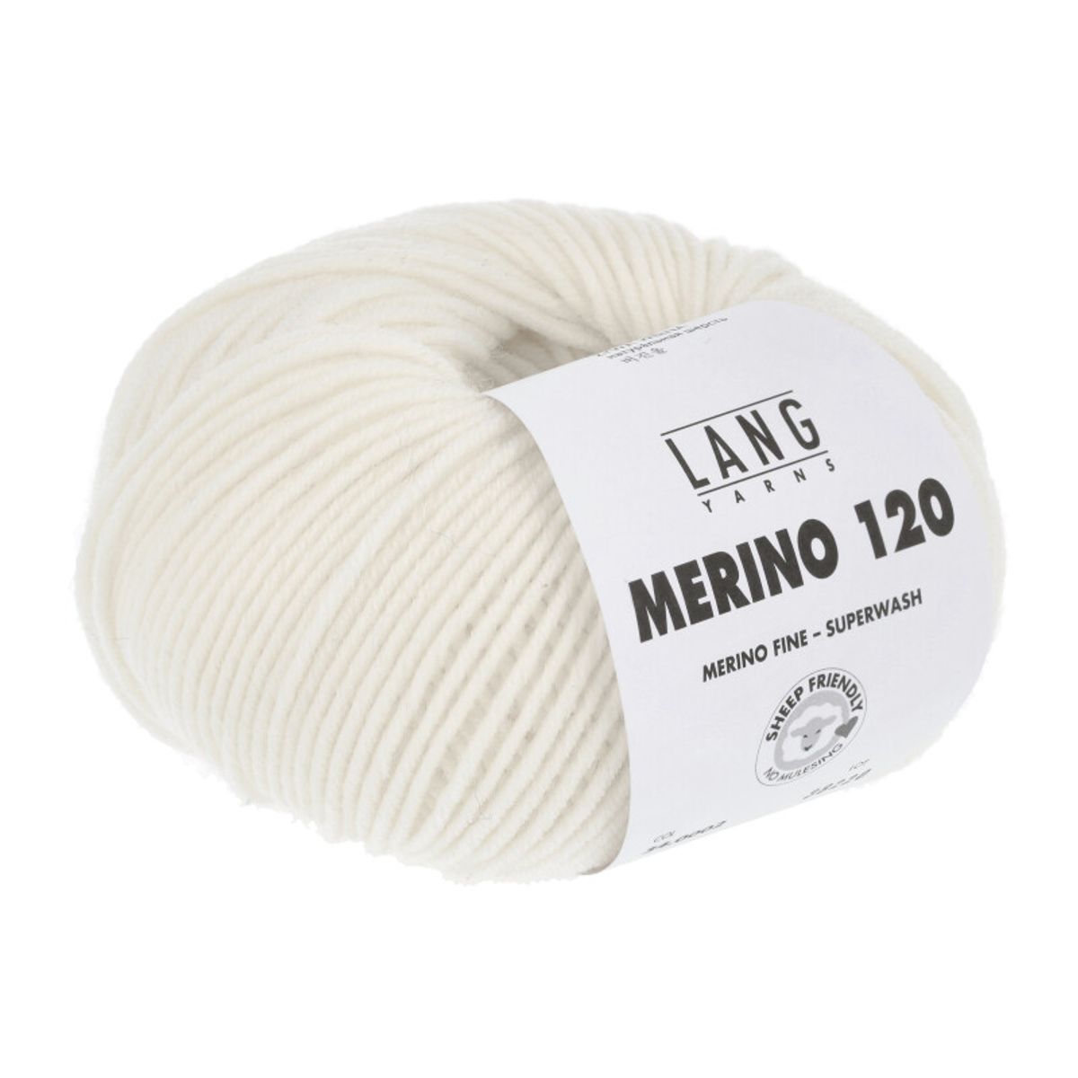 Lang Yarns Merino 120 - 0002, Merinould, fra LangYarns