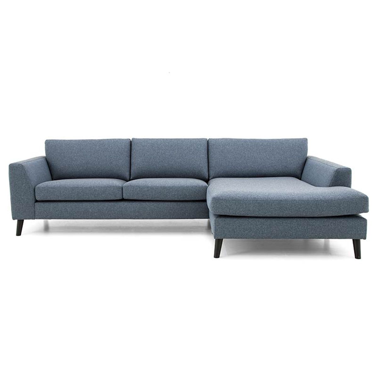 Nordic 3 pers. sofa m/chaiselong - stof/læder