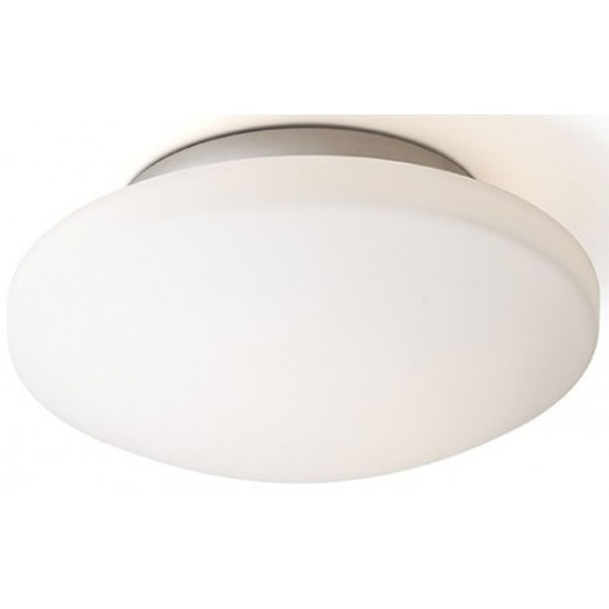 SARA Badeværelseslampe plafond Ø26 cm 1 x 12W LED - Krom/Opalhvid