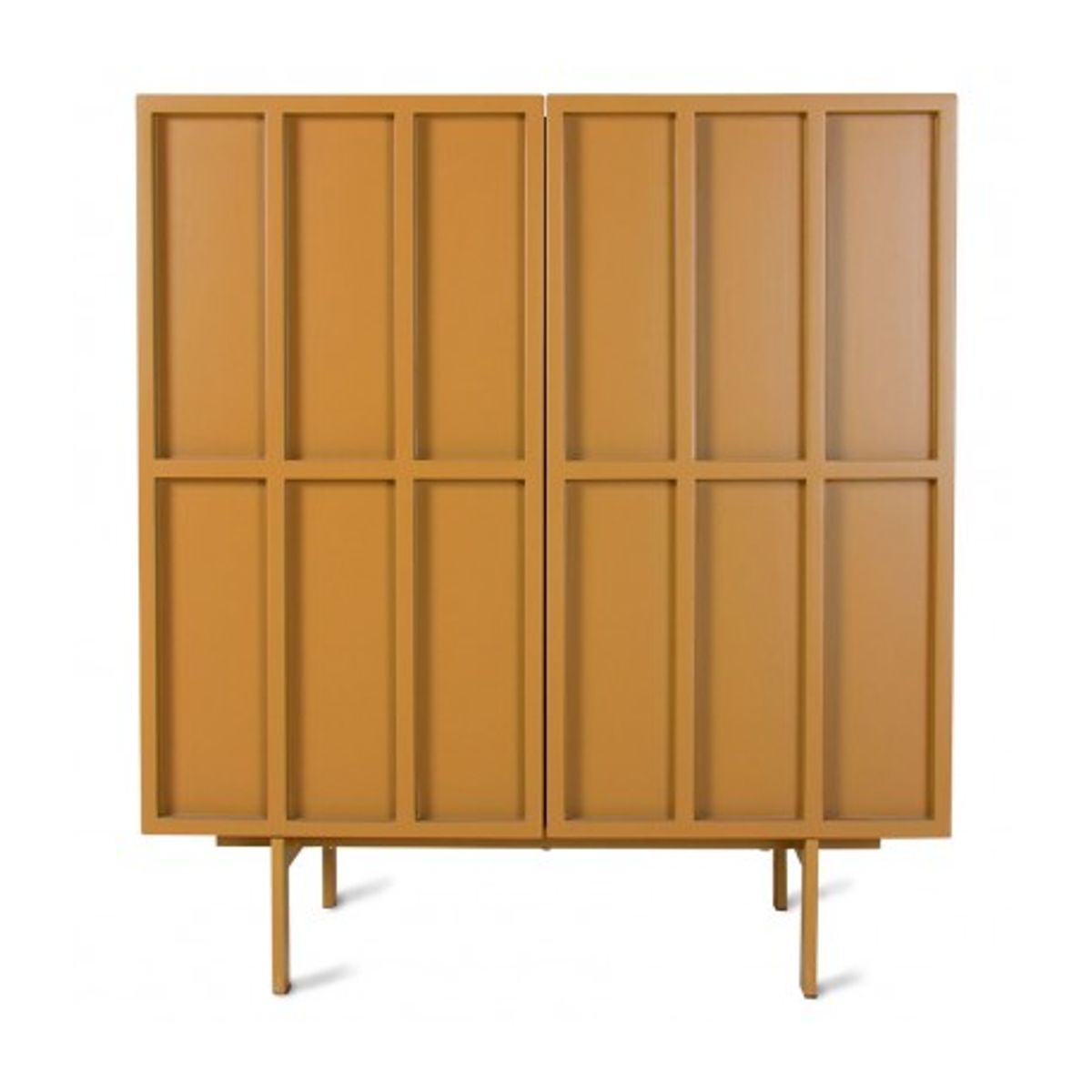 Sideboard i MDF og metal H89 x B80 cm - Orange