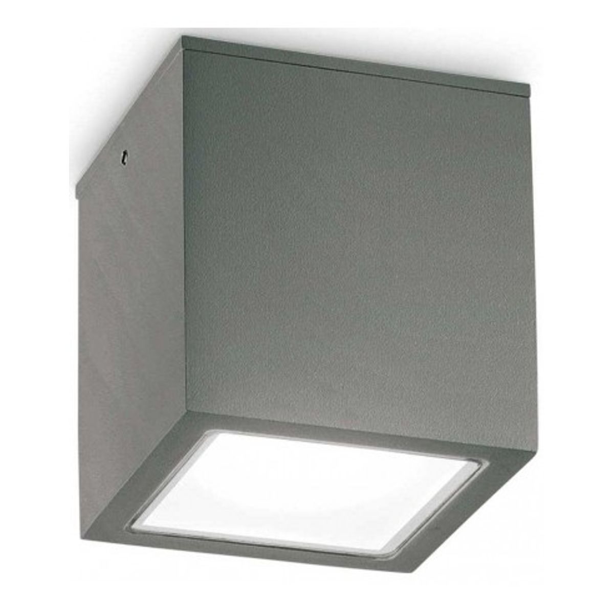 TECHO Loftlampe i aluminium og glas 15 x 15 cm 1 x GU10 - Antracit