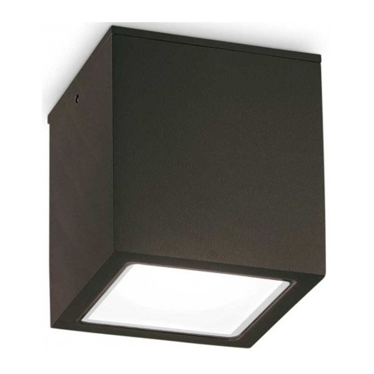 TECHO Loftlampe i aluminium og glas 15 x 15 cm 1 x GU10 - Sort