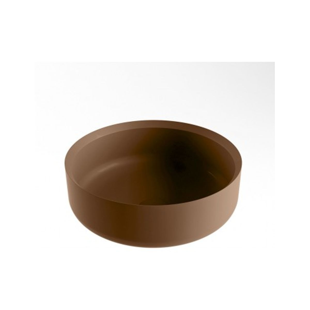 COSS håndvask Ø36 cm Solid surface - Rustbrun